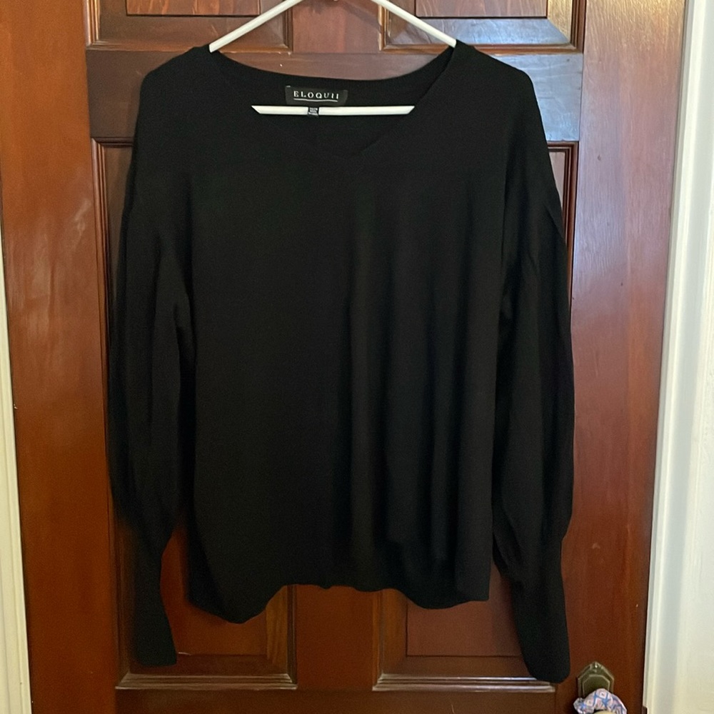 Eloquii puff sleeve sweater 22/24